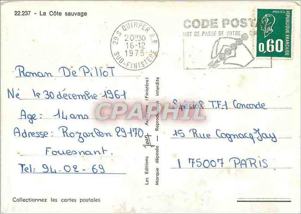 Brzeg dzikiego wybrzeża — 22.237 — Les Éditions Jean - Rewers