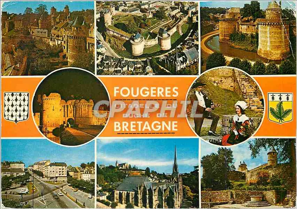Fougeres — castelo e cidade — Artaud Frères, n° XN-152 - Frente