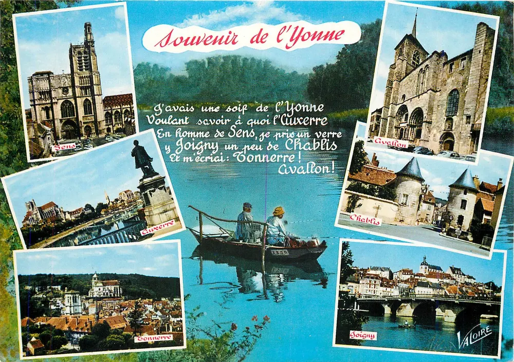 Sens, Châlons-sur-Marne, Châlons-en-Champagne, Joigny, Tonnerre — Erinnerung an die Yonne — Éditions Valoire - Vorderseite