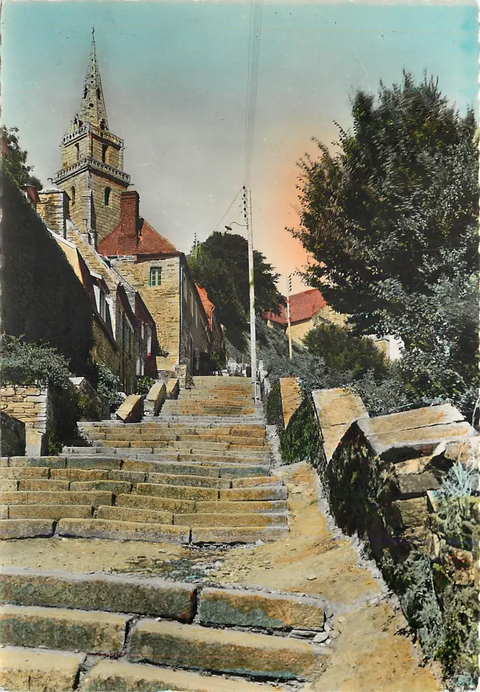 Lannion (C.-du-N.) — A escada de Brelevnez — Ed. Ch. Français - Frente