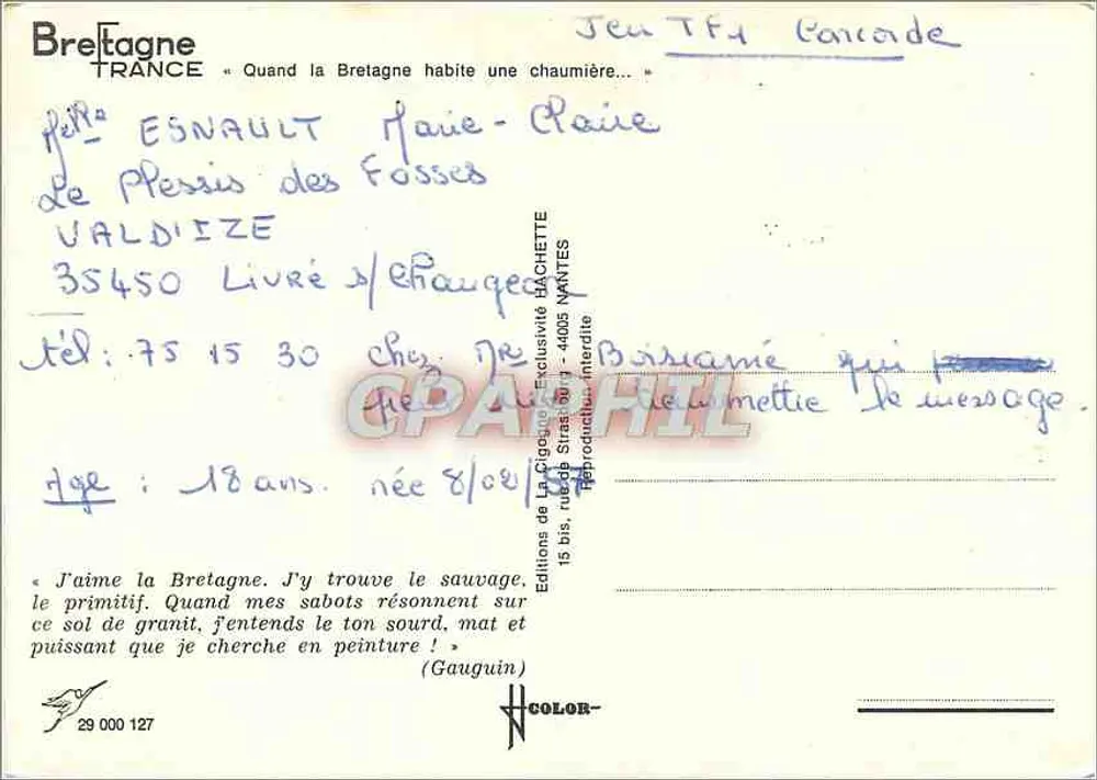 A Casa Bretã — A Garça — Edições da Garça - Verso