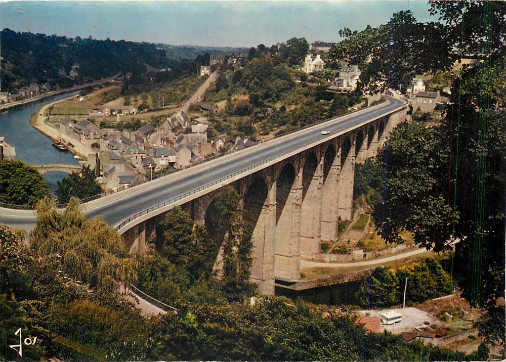 Der Viadukt von Dinan — Die Tal der Rance — Éditions d'Art Jos le Doaré - Vorderseite