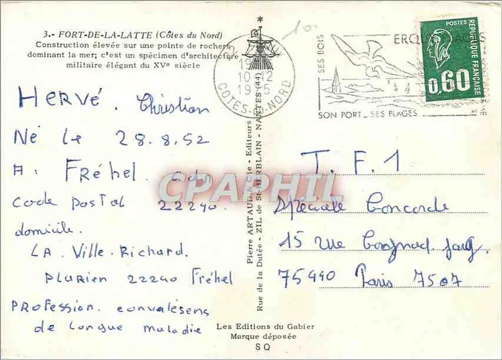 Fort-de-la-Latte — Côte d'Émeraude — Les Éditions du Gabier - Verso