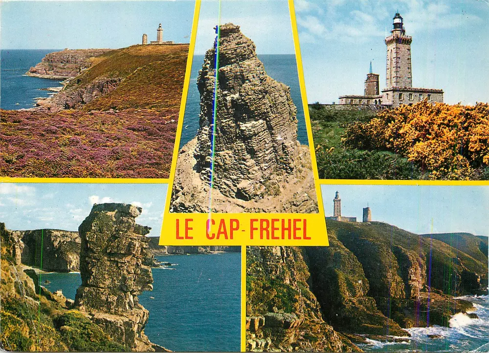 O Cap-Fréhel — vista panorâmica com farol e falésias — Éditions DART JACCK - Frente