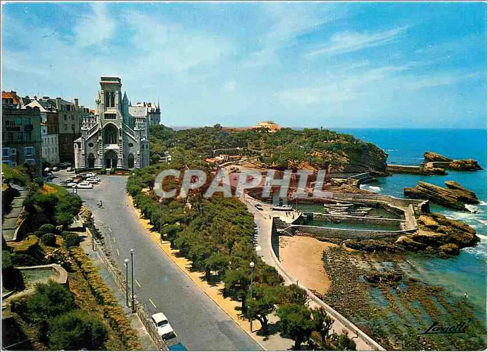 Biarritz - Der Hafen der Fischer und die Kirche Saint-Eugénie — Editions Lavielle - Vorderseite