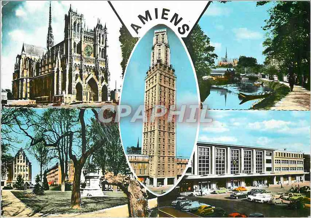 अमियन्स — कैथेड्रल, पेरेट टॉवर, स्टेशन — क्लिचे आर. अमियन्स - आगे