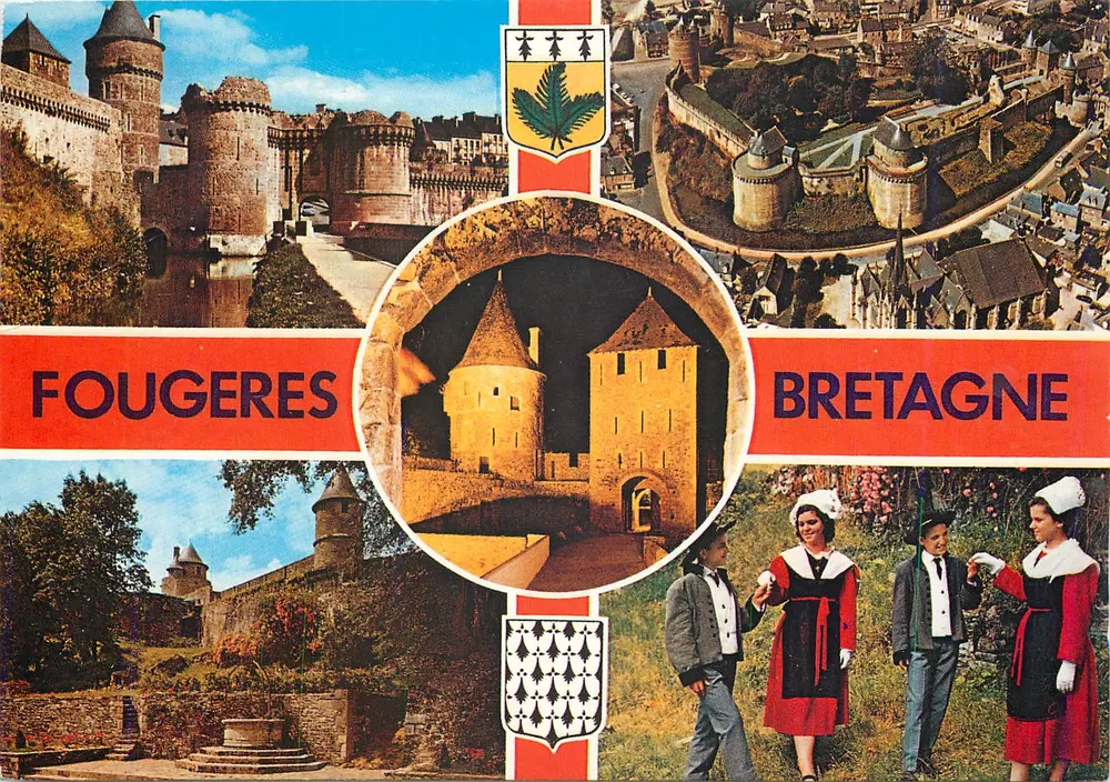 Castelo de Fougeres — Trajes bretones — Artaud Frères - Frente