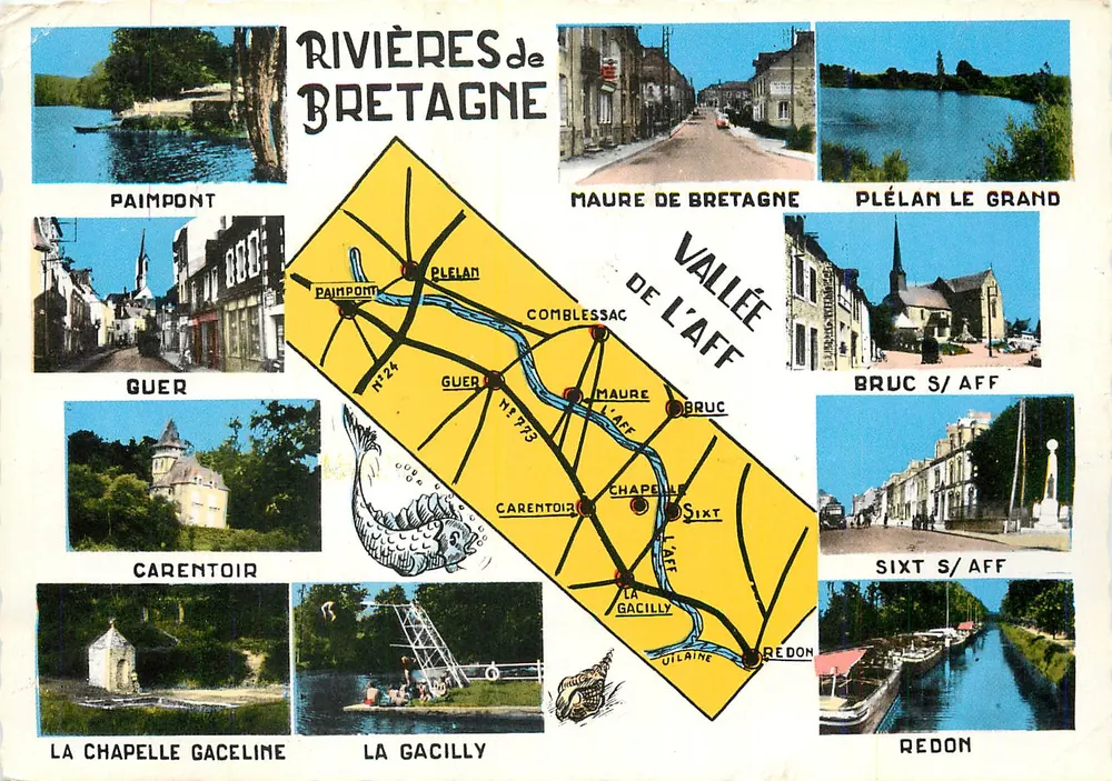 Rios da Bretanha — Vale do Aff — Ed. P. MESNY - Frente