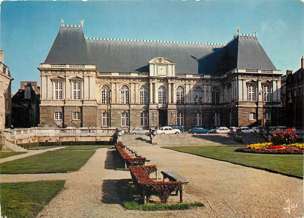 Das Justizpalast (ehemaliges Hotel des Parlements von Bretagne) — Rennes — Éditions d'Art JOB - Vorderseite