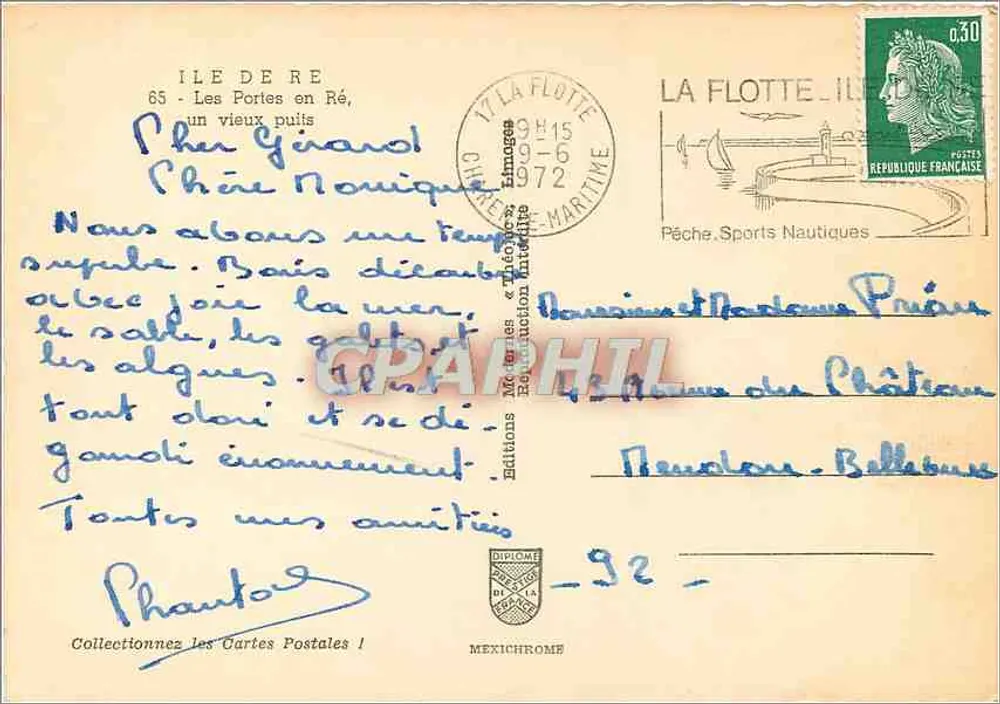 Les Portes en Ré — un vieux puits — Éditions Mérites & Thérapies - Verso