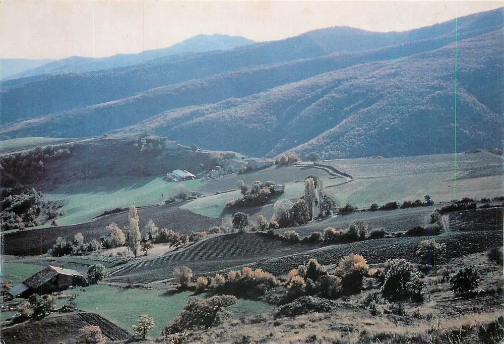 Landschaft von Castellard — Haute Provence — Les Guides de France, Serie « Landschaft » 2 - Vorderseite