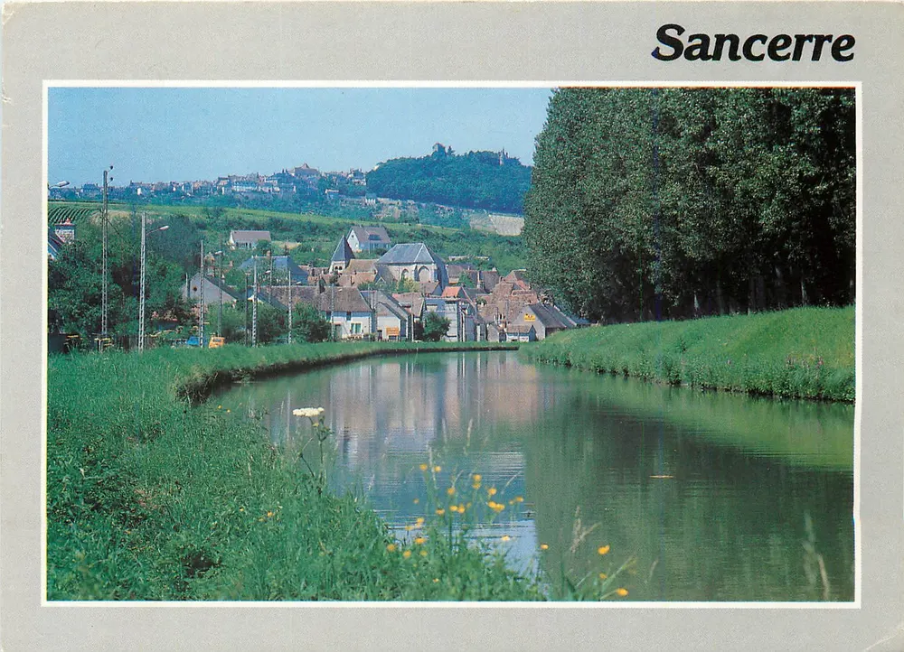 Sancerre — Blick von den Ufern des Kanals — Éditions et Impressions Combier / Mâcon - Vorderseite