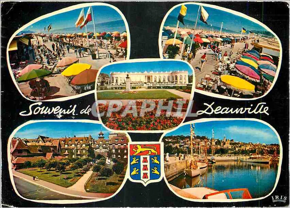Deauville — Strände, Promenade, Casino, Yachthafen — Edition IRIS - Vorderseite