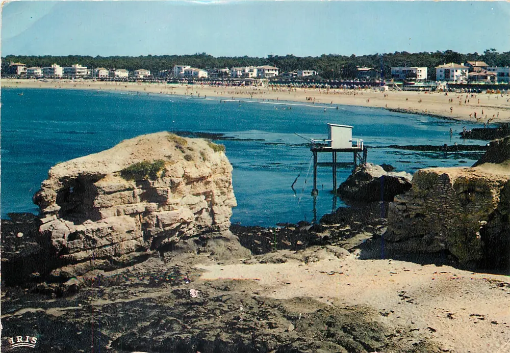 Plage de Vallière — Rochers de Vallière — Éditions Diplôme - Recto