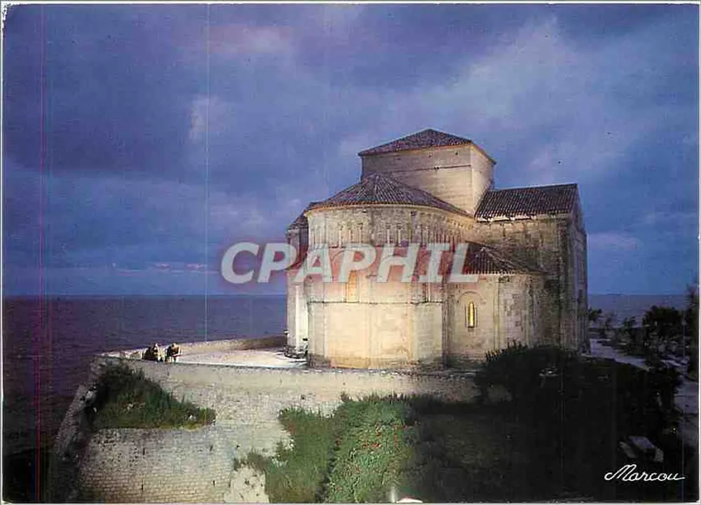 Igreja de Santa Radegunda — vista noturna — Edições Michel Marcou - Frente