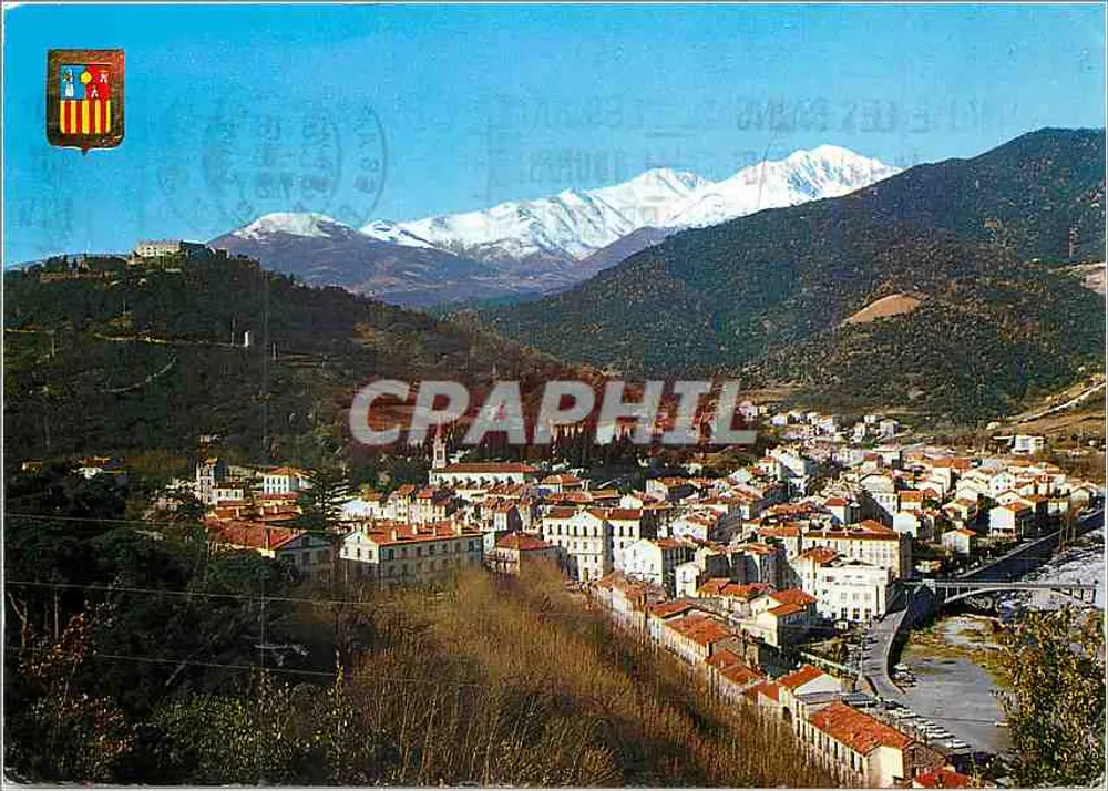 Luzes e cores do Vallès-Pirineus (66) — Estação Climática e Termal de Verão e Inverno, Alt. 230 m — Edição DINA — Impresso na Espanha - Frente