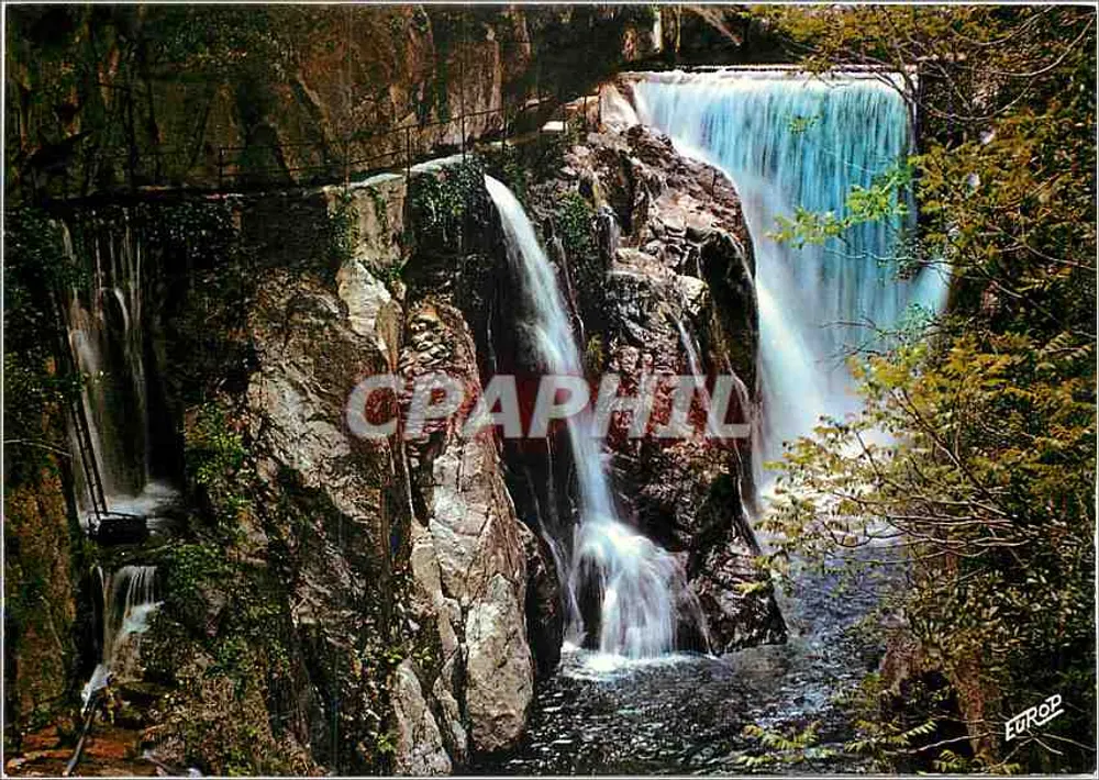 Die Mondony-Wasserfälle bei Amélie-les-Bains — Roussillon — Édition de l'Europe - Vorderseite