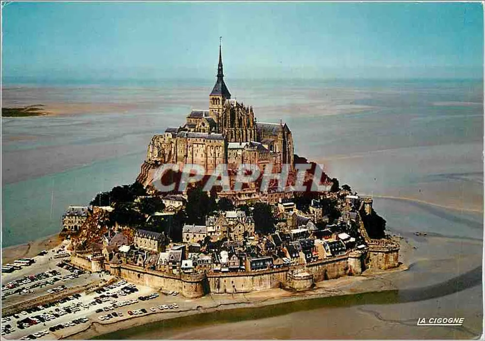 Monte Saint-Michel — vista aérea — La Cigogne, n° 50.410.01 - Frente