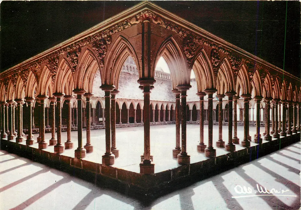 Mont Saint-Michel — Kloster (13. Jahrhundert) — Albert Monier N°10016 - Vorderseite