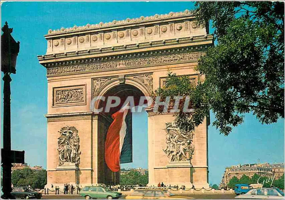 Arc de Triomphe — Paryż — Wydawnictwo GUY, nr 5672 - Awers