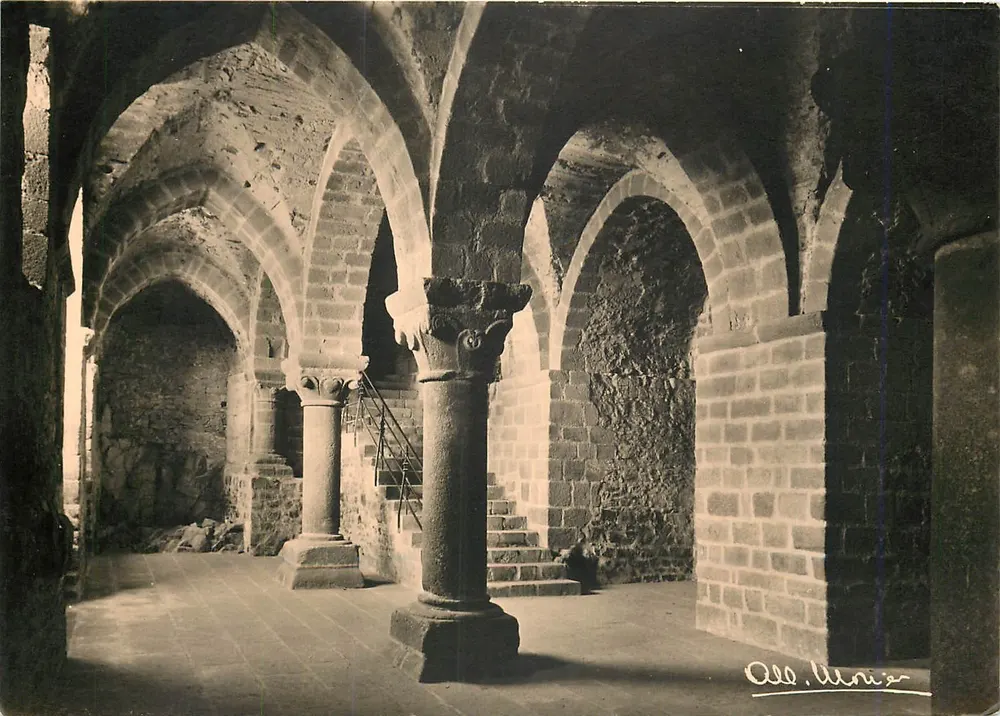 O Monte Santo Michel (Manche) — A Cripta do Aquilão — Albert Monnier, N°20 - Frente