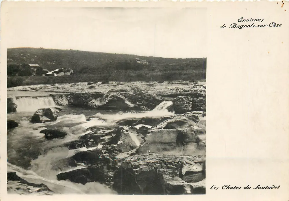 Die Sautadet-Wasserfälle — Umgebung von Bagnols-sur-Cèze — Verlag Martin - Vorderseite