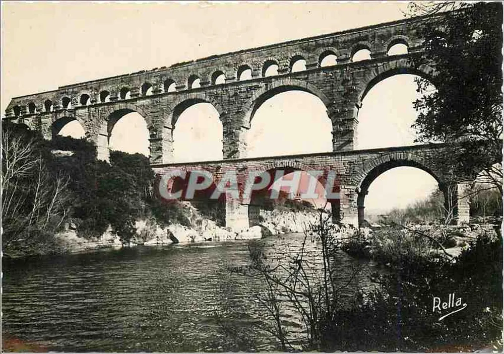 O Pont du Gard — Aqueduto romano — Éditions Bella, Nîmes, n° 505 - Frente