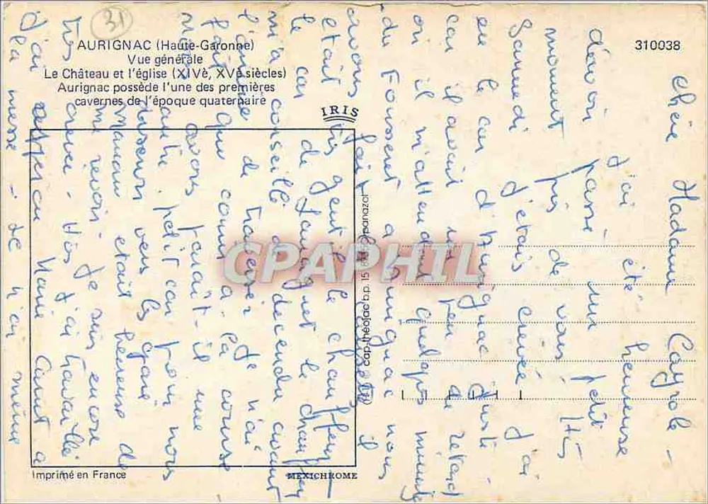 Aurignac (Haute-Garonne) — Allgemeiner Blick — IRIS - Rückseite