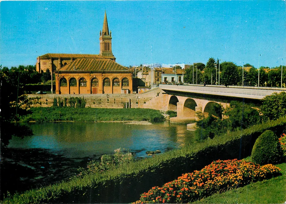 Autevive (31190) — Die Brücke über die Ariège und die Kirche Sainte-Madeleine — Éditions d'Art Toulouse - Vorderseite