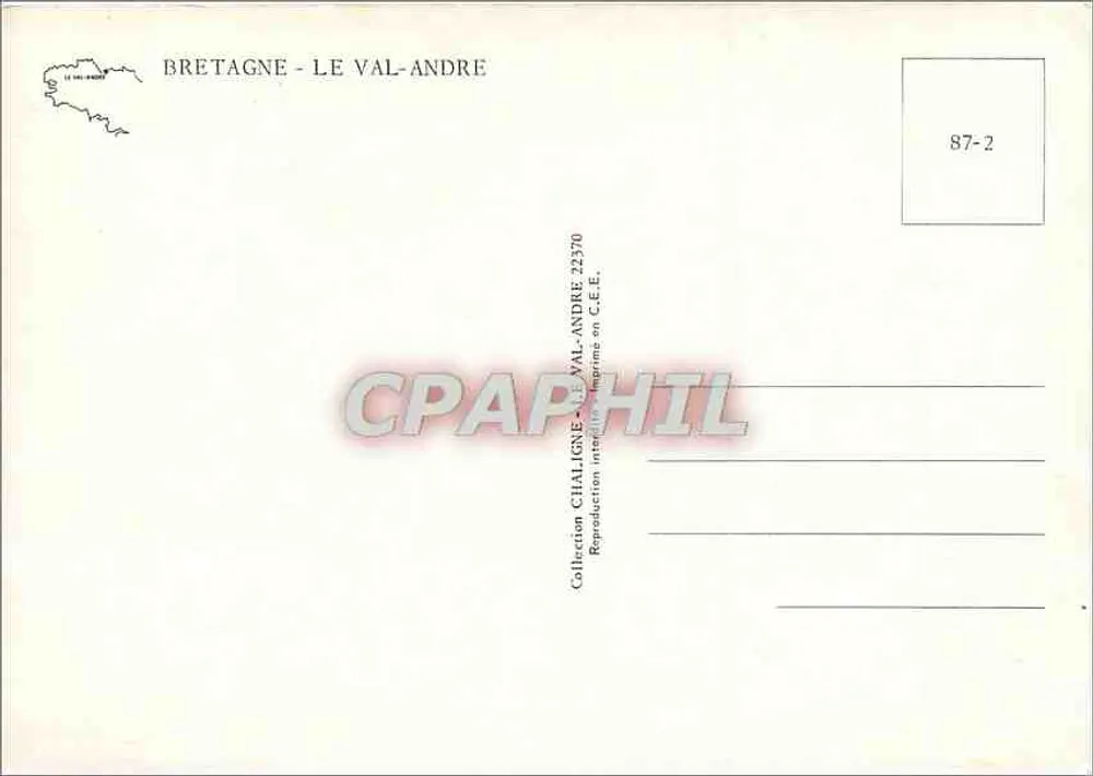 Le Val-André — Bretanha, Costa da Esmeralda — Editor Chaligne, n° 23370 - Verso