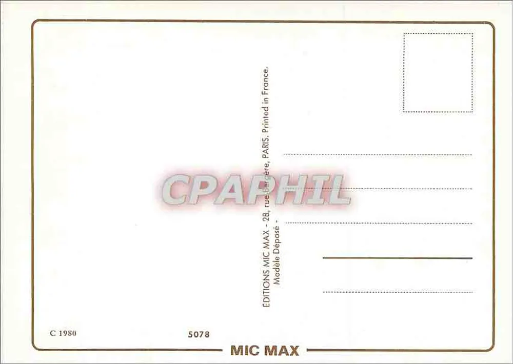 Blütenlandschaft — Zitat von Charles Nodier — Éditions MIC MAX, n° 5078 - Rückseite