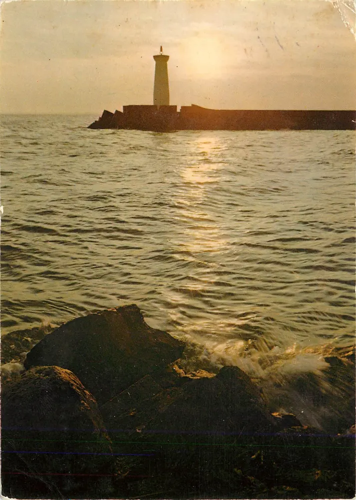 Le Grau d'Agde (Hérault) — Sonnenuntergang über den Leuchtturm, an der Mündung der Hérault — Editions 'SL' Villeurbanne - Vorderseite