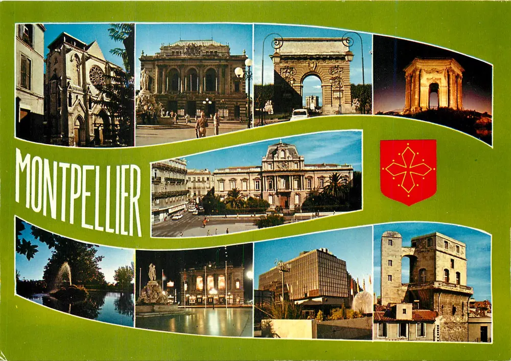 Montpellier — vue panoramique — Éditions de France - Recto
