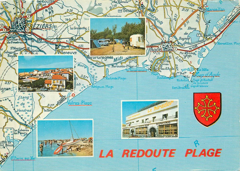 La Redoute Beach — Hérault — Société des Cartes Postales APA-POUX - Vorderseite