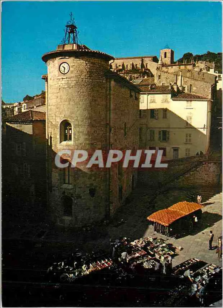 Hyères-les-Palmiers — Place Massillon und Tour Saint-Blaise (12. Jahrhundert) — editions de france - Vorderseite