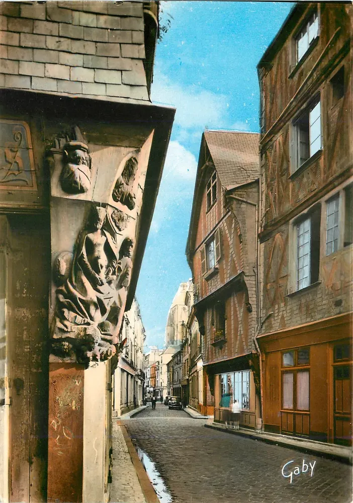 Tours - Logis anciens de la rue du Change — décor Louis XI — Éditions Gaby, Nantes - Recto