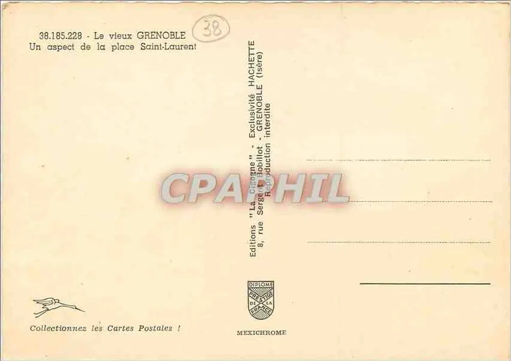 Place Saint-Laurent — Grenoble — Éditions Hachette - Verso