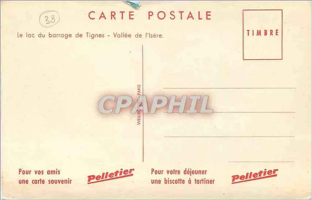 Lago do Barragem de Tignes — Vale do Isère — Pelletier, Paris - Verso
