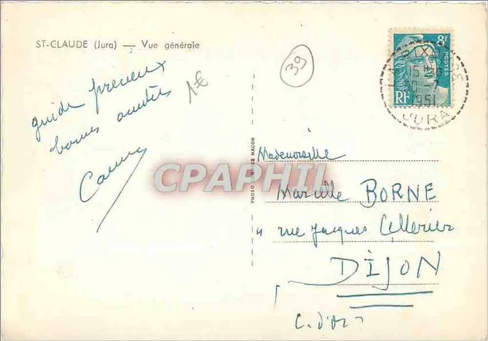 ST-CLAUDE (Jura) — Vista geral — Foto M. MACON - Verso