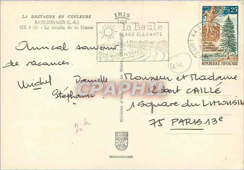 Moinho da Masse — Batz-sur-Mer (L.A.) — Éditions d'Anjou - Verso
