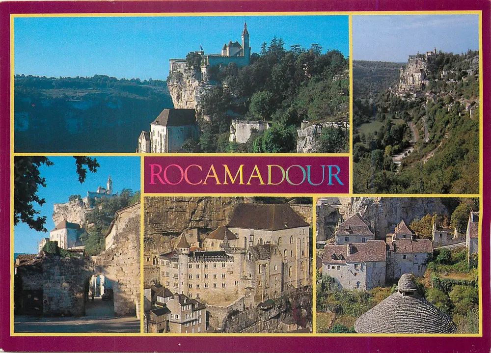 Rocamadour — Ort Frankreichs — Natürliche Farben - Vorderseite