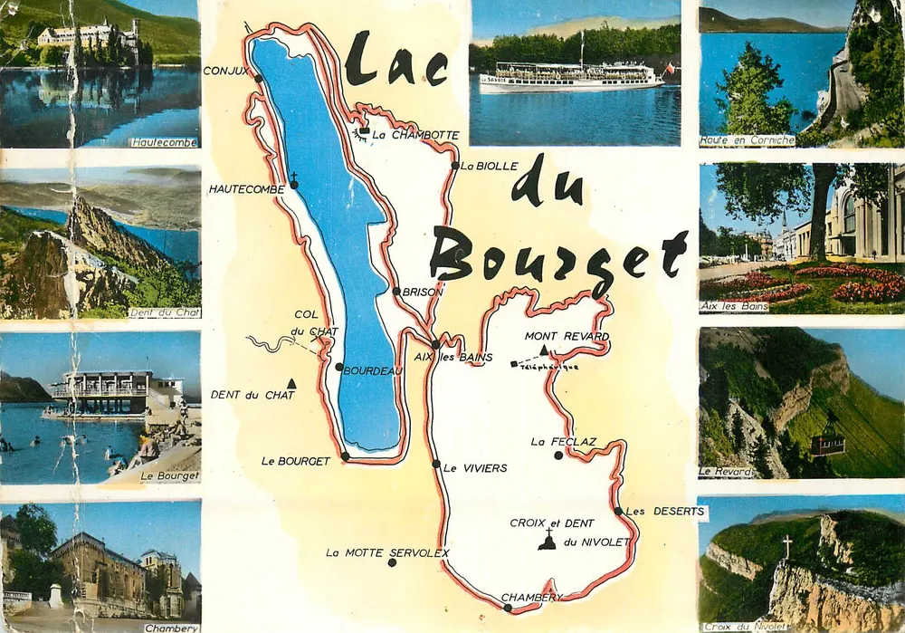 Lac du Bourget — Paysages de Savoie — Les Éditions Gellard Bron - Recto