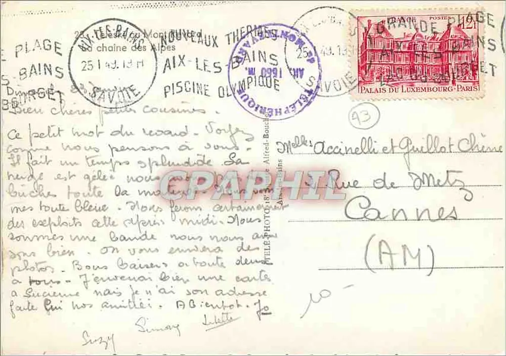 Esqui em Aix-les-Bains — vista da estação — foto de Jele - Verso