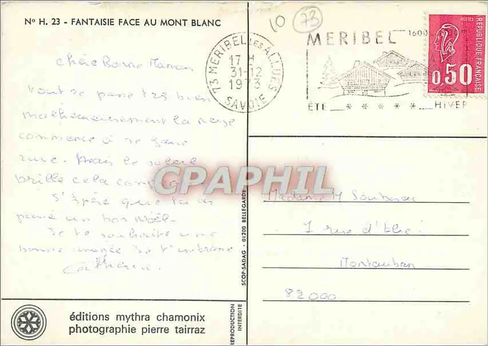 Esqui na montanha — Fantasia diante do Mont Blanc — edições Mythra Chamonix - Verso