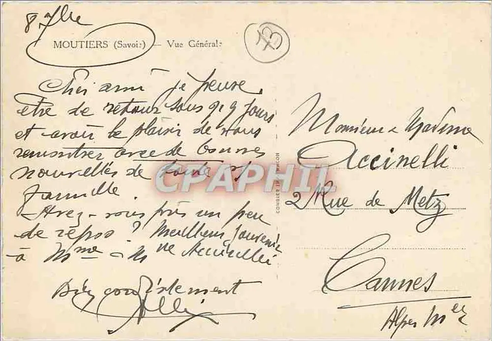 Moutiers (Savoie) — Ogólny widok — Cim - Rewers