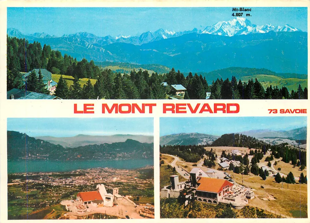 Mont Revard — vista panorâmica e edifícios — Impressor Mâcon, n° 3 CP 04 0003 - Frente