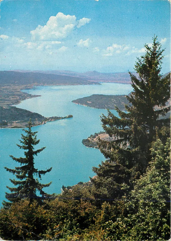 Lago de Annecy — vista do col de la Forclaz — Edições G. Rossignol, Annecy, n° 10555 - Frente