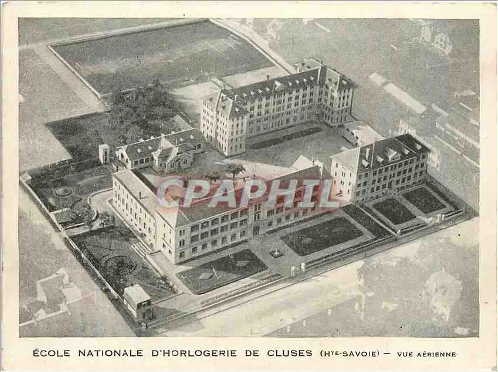 Nationale Uhrenschule von Cluses (Haute-Savoie) — Luftbild — Imp. Fouquet, Bourgoin - Vorderseite