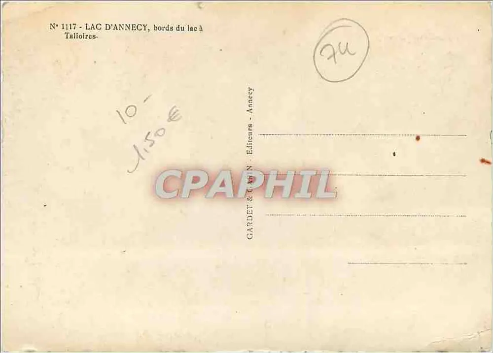 Lago d'Annecy — bordi del lago a Talloires — GIL - Verso