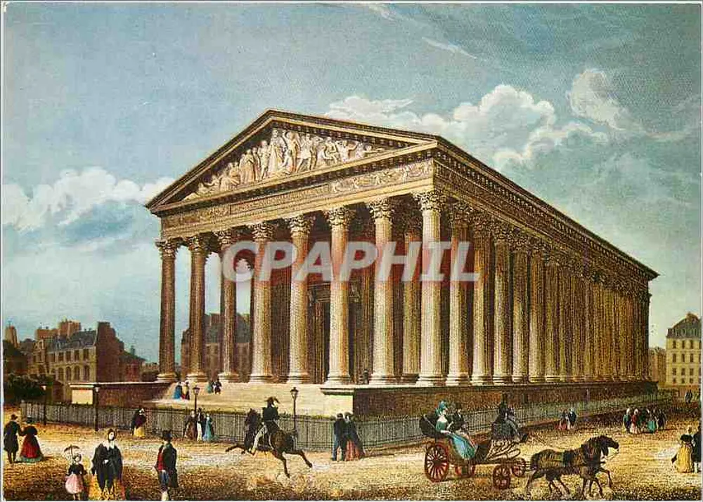 La Chiesa della Madeleine — Parigi del Tempo Passato — Éditions Chantal, Parigi - Recto